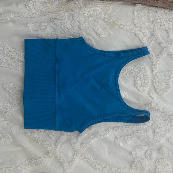 Lululemon Blue Ribbed Tank Top - Picture 1 of 2